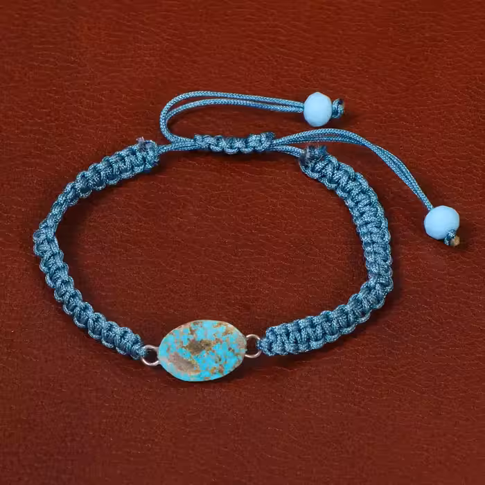 دستبند فیروزه زنانه کد 30500 - جواهری مشاهیر