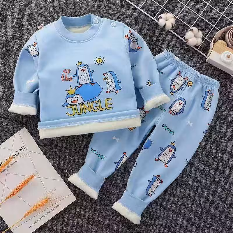 ست بچگانه دوتیکه خزدار مناسب1تا6سال