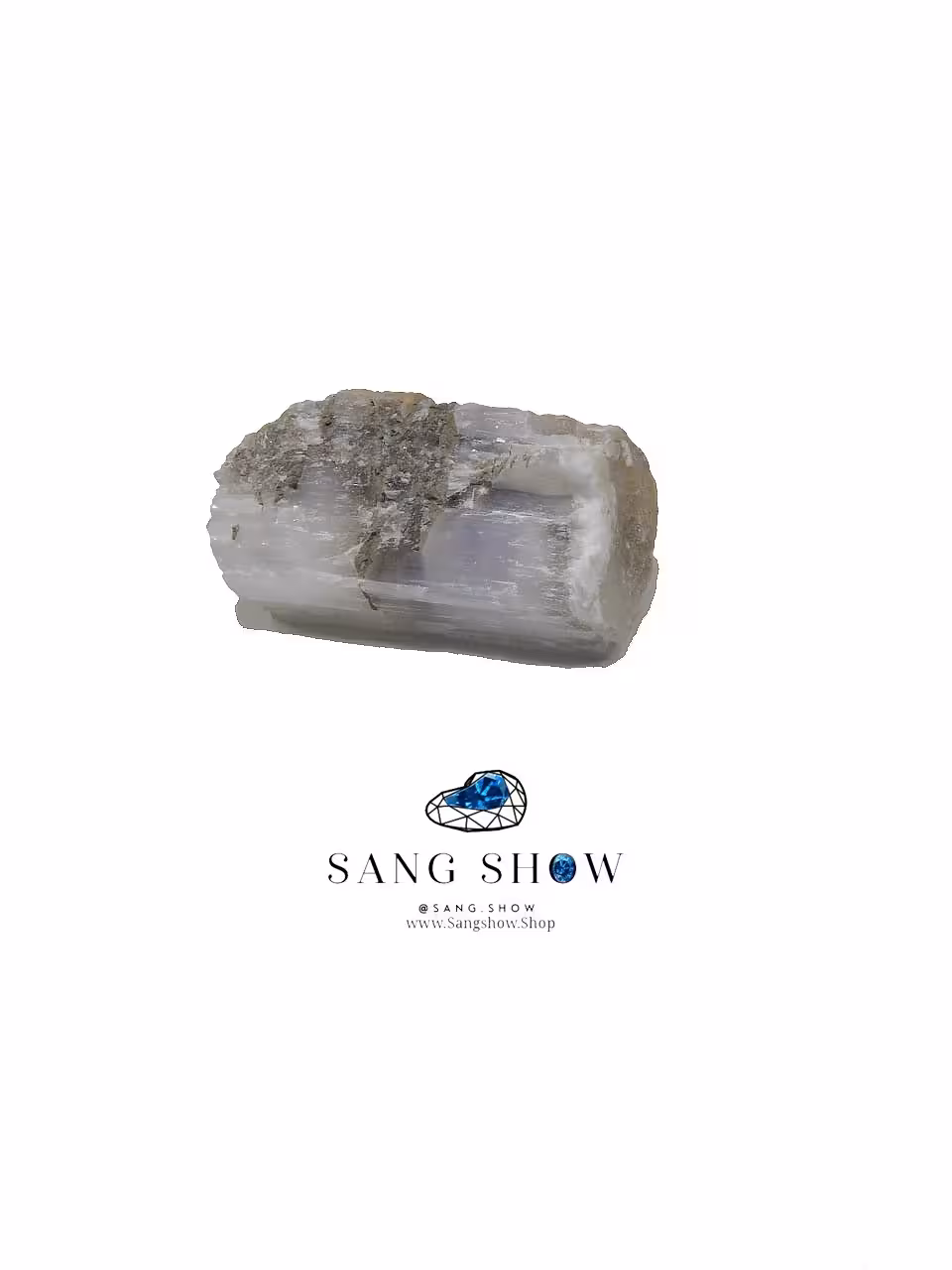 ساتین اسپار (سلنایت)نمونه کشور مراکش استثنایی و اصل و معدنی S1397