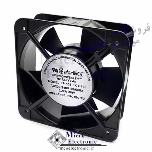 فن بلبرینگی 220v 15×15 قطر 5 15 در 15