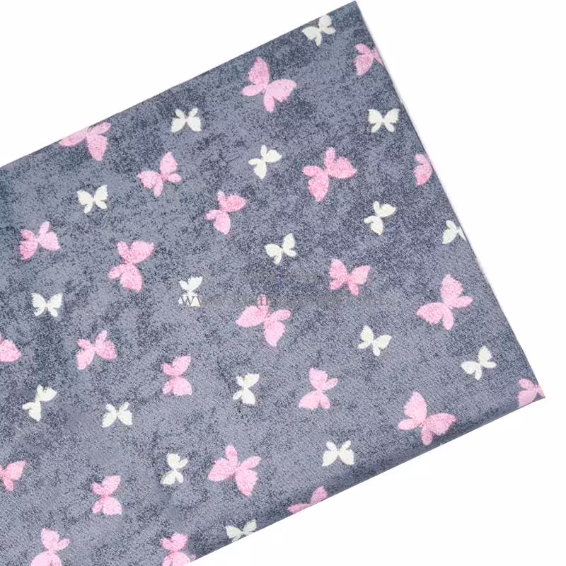 پارچه تترون ملحفه ای طرح پروانه کد 246