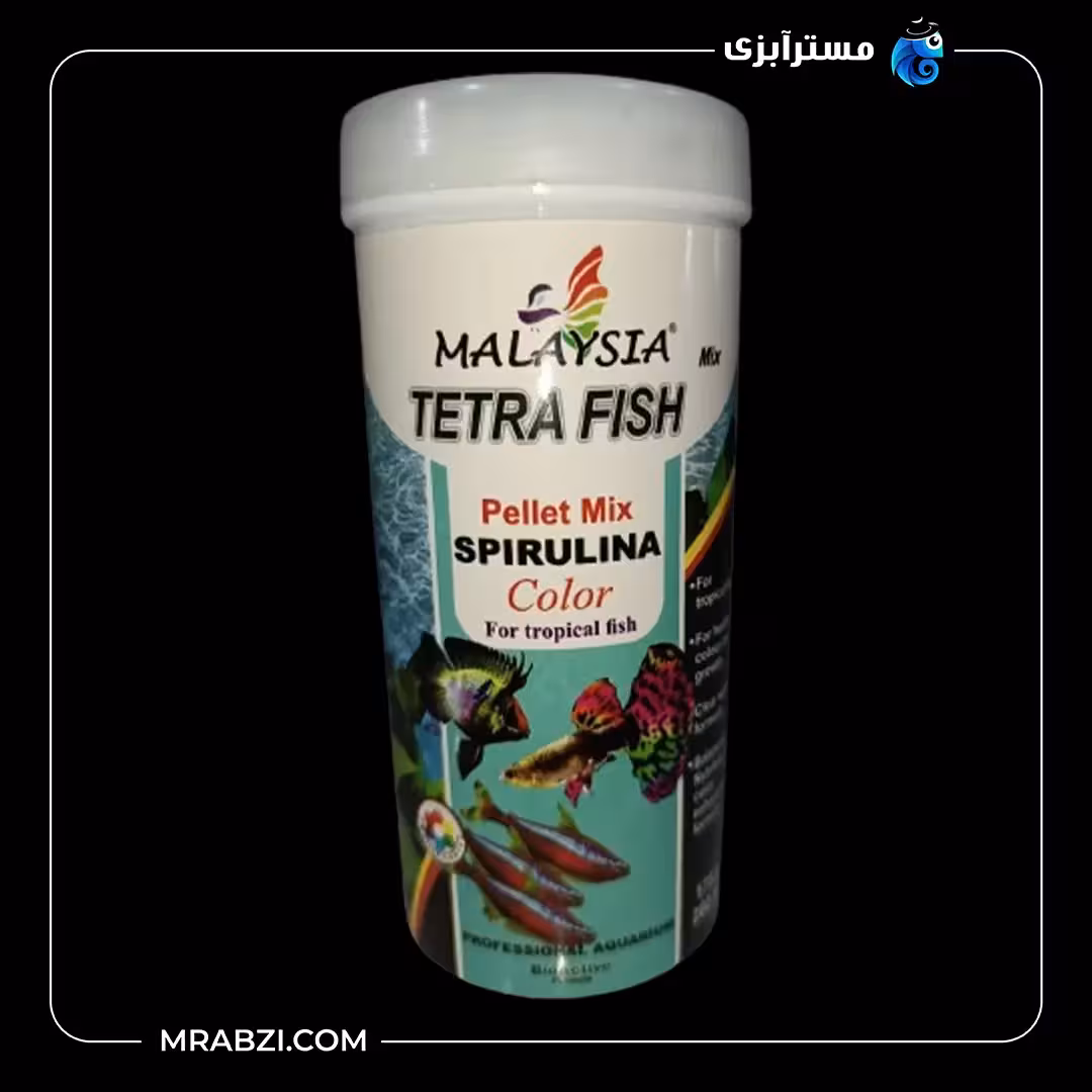 غذای ماهی مالزی مدل تترا فود  وزن 175 گرم