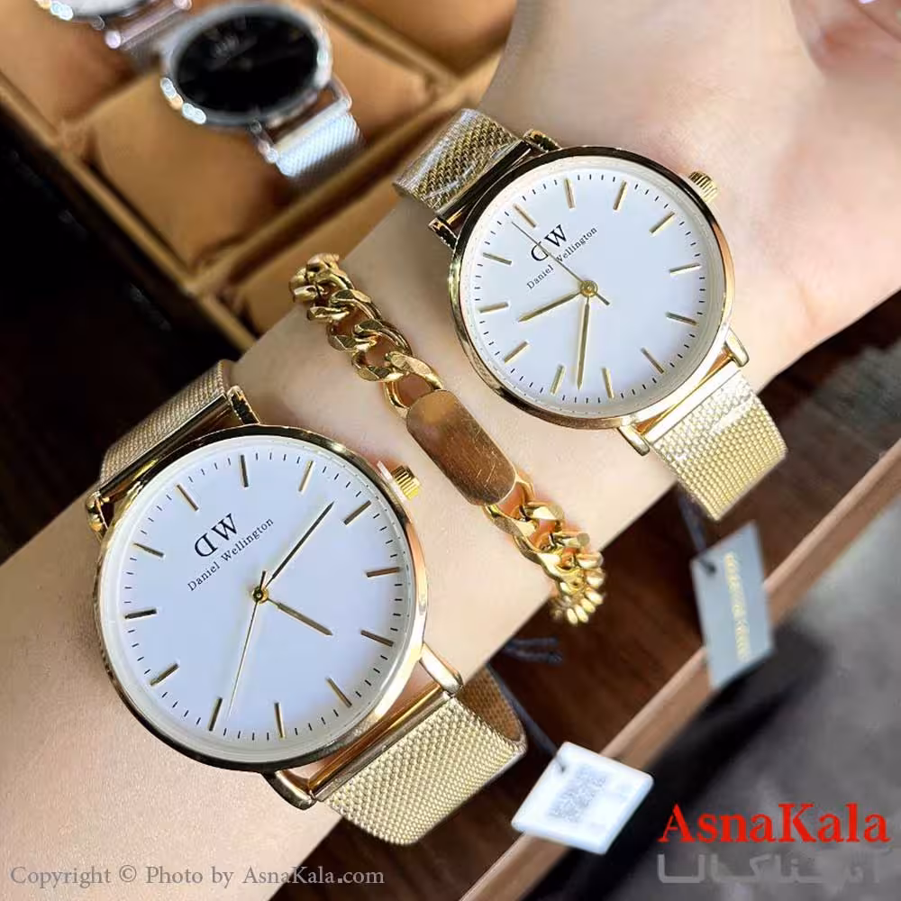 ساعت مچی ست مردانه و زنانه DW دنیل ولینگتون COUPLE WATCH MEN AND WOMEN Daniel Wellington کد WTCH1131W