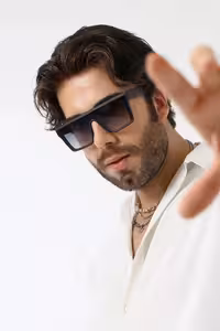 عینک آفتابی مردانه UV400 مات - 9652