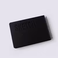 دفتر طراحی آ5 SKETCH مشکی پیل (PILL)