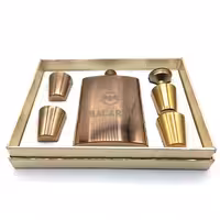 ست قمقمه جیبی چهار شات 270cc مسی کد