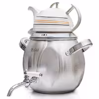 کتری قوری قیطاسی 6 لیتری مدل 9020 مات کف چدن