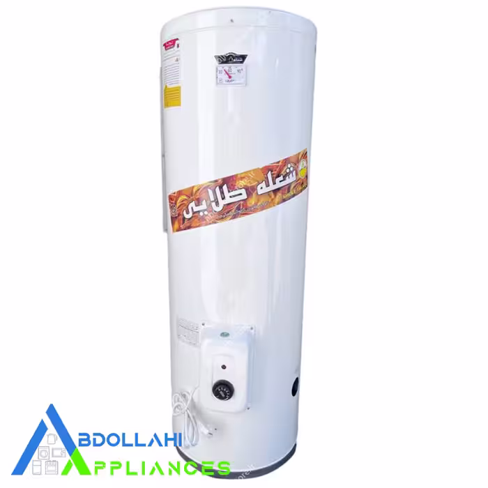 آبگرمکن برقی 90 لیتری شعله طلایی مدل 120 با گارانتی معتبر