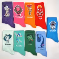 جوراب ساقدار JVD نوشته دار سری انیمیشن inside out 2