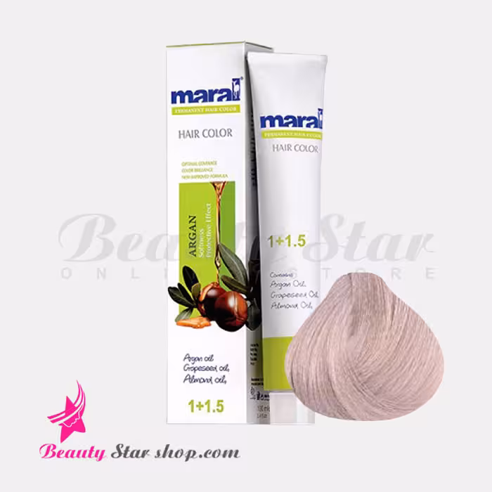 رنگ مو بلوند دودی خیلی روشن مارال شماره 9.1 حجم 100 میلی لیتر