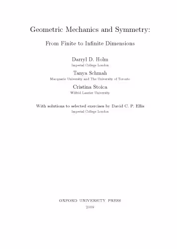 خرید و دانلود نسخه کامل کتاب Geometric mechanics and symmetry: From finite to infinite dimensions