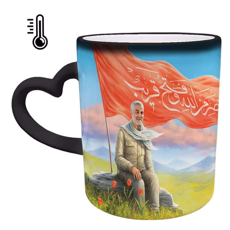 خرید ماگ-لیوان حرارتی  دسته ساده  سردار سلیمانی کد 46