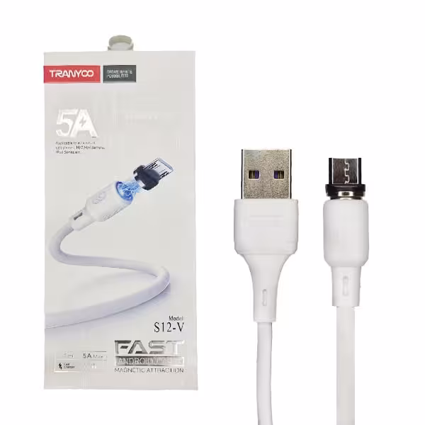 کابل شارژر مغناطیسی MicroUSB ترانیو مدل S12-V