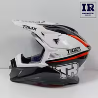 کلاه کاسکت کراسی تایگر Tiger مشکی سفید