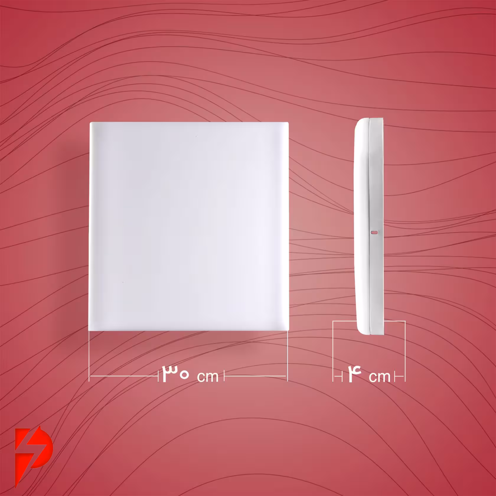 تمام نور روکار 48 وات مربع