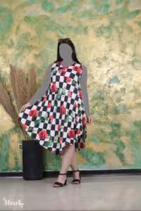 پیراهن ساحلی زنانه نخی مدل کلوش