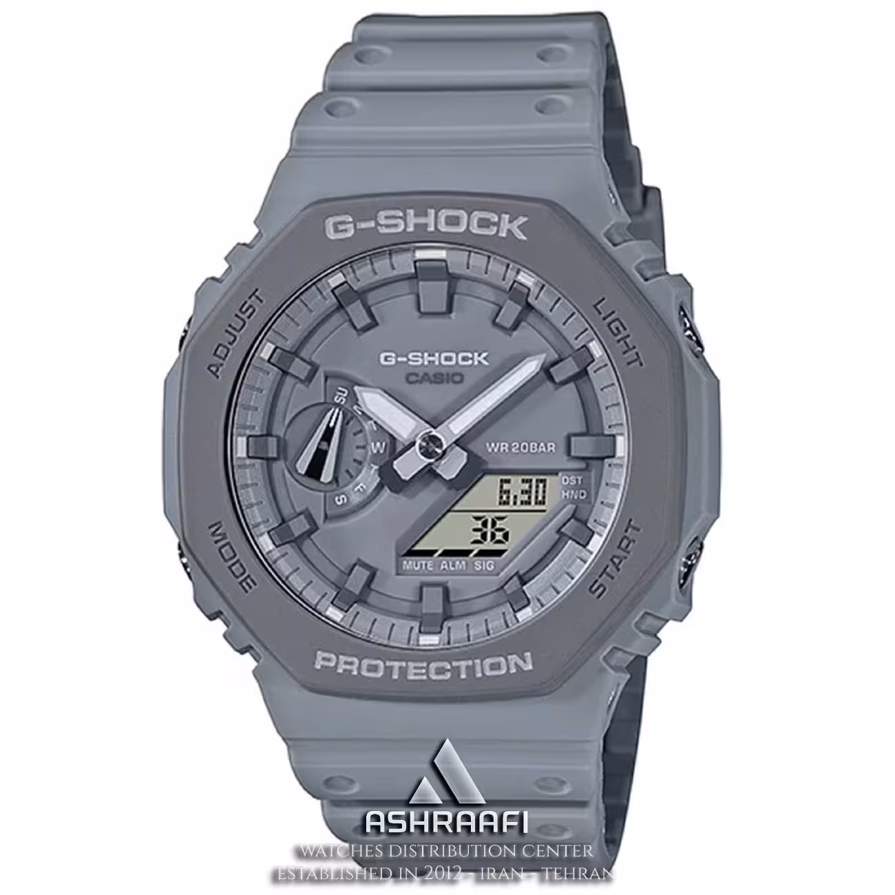 ساعت جی شاک طوسی G-Shock GA-2100Gray01
