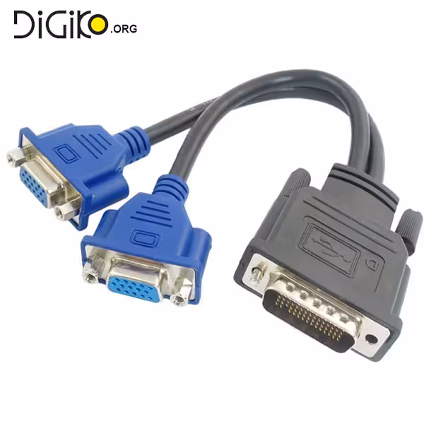 تبدیل 59 پین DVI به 2 پورت VGA