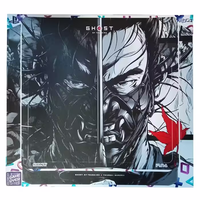 برچسب کنسول PS4 (GO) طرح شبح تسوشیما Ghost Of Tsushima