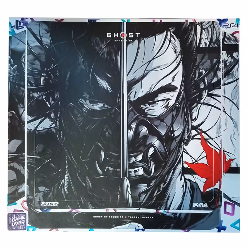 برچسب کنسول PS4 (GO) طرح شبح تسوشیما Ghost Of Tsushima