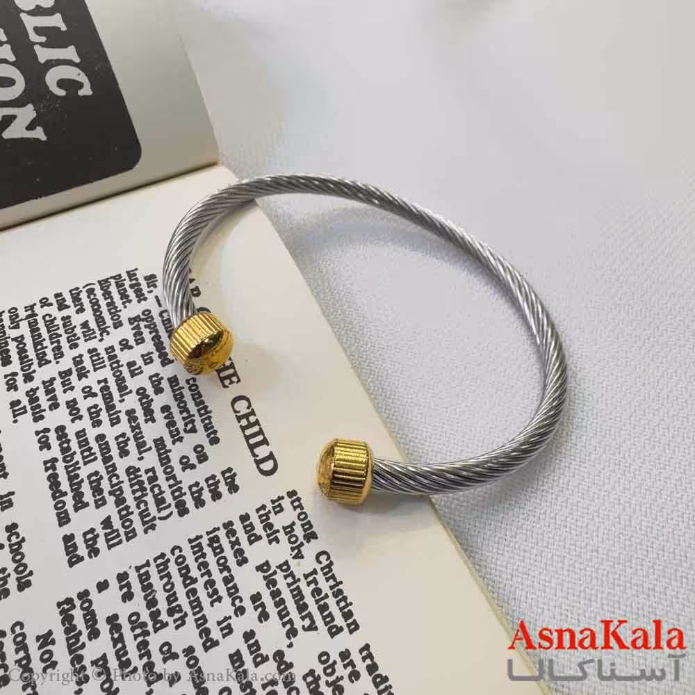 بنگل اسپرت استیل 316 مدل  پیچ طرحدار کد DSB18612W