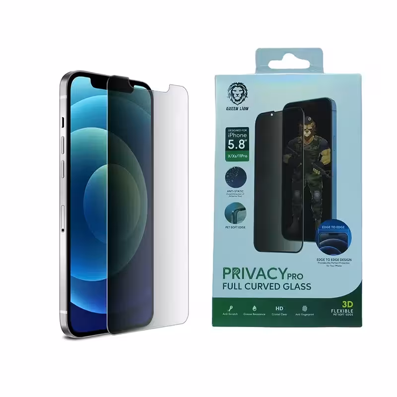 محافظ صفحه نمایش گرین مدل Privacy Pro مناسب برای گوشی موبایل اپل iPhone X/Xs/11Pro