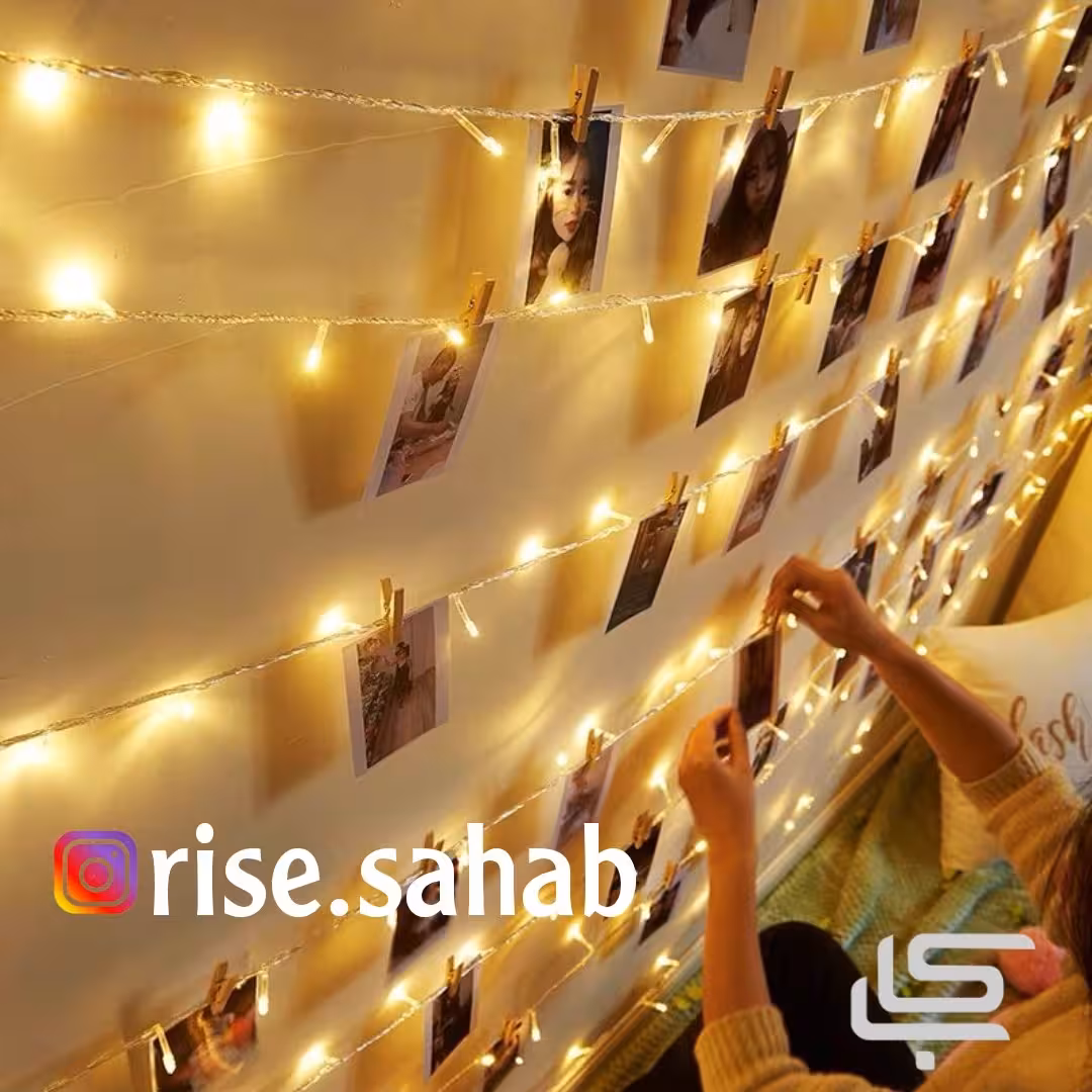 ریسه سوزنی 9متری رنگ آفتابی