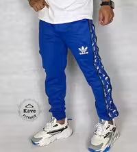 شلوار مردانه اسلش بغل زیپ آبی | آدیداس