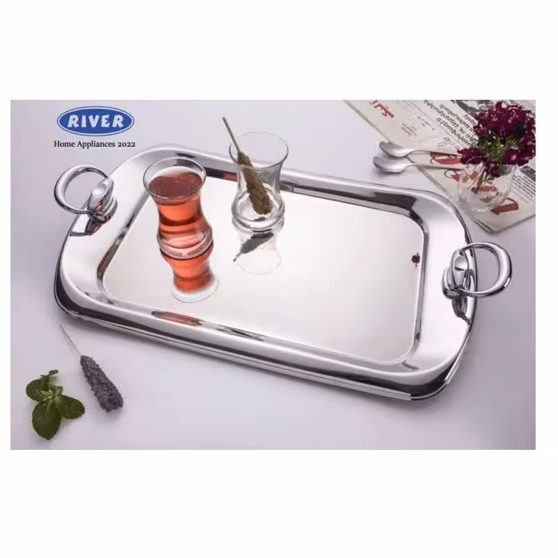 سینی پافیلی نقره ای ریور کد WD 104T