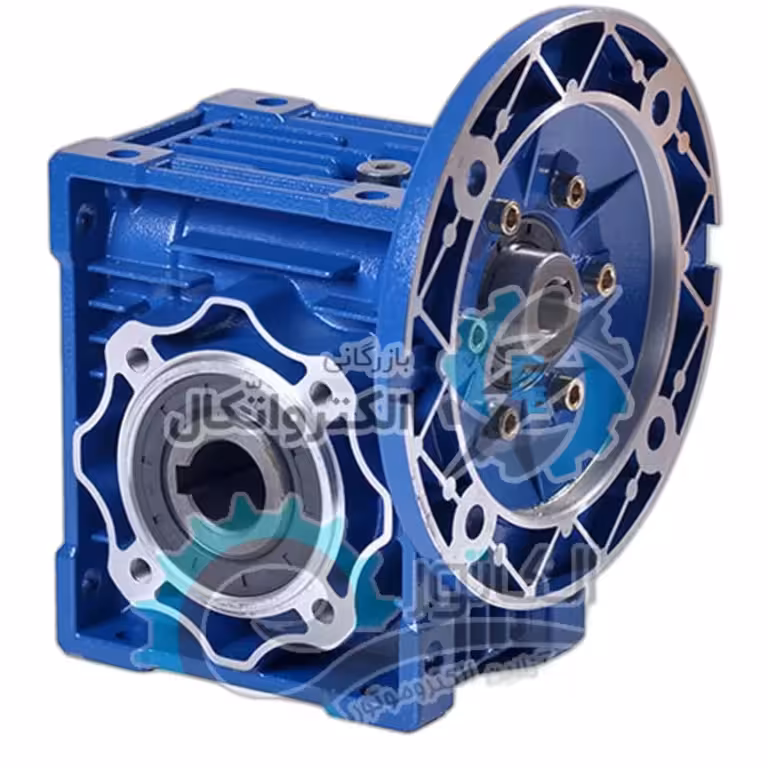 گیربکس حلزونی کتابی NMRV چینی سایز 40 فلنج ورودی 14 قطر شفت خروجی 18 میلیمتر فلنج 71B5