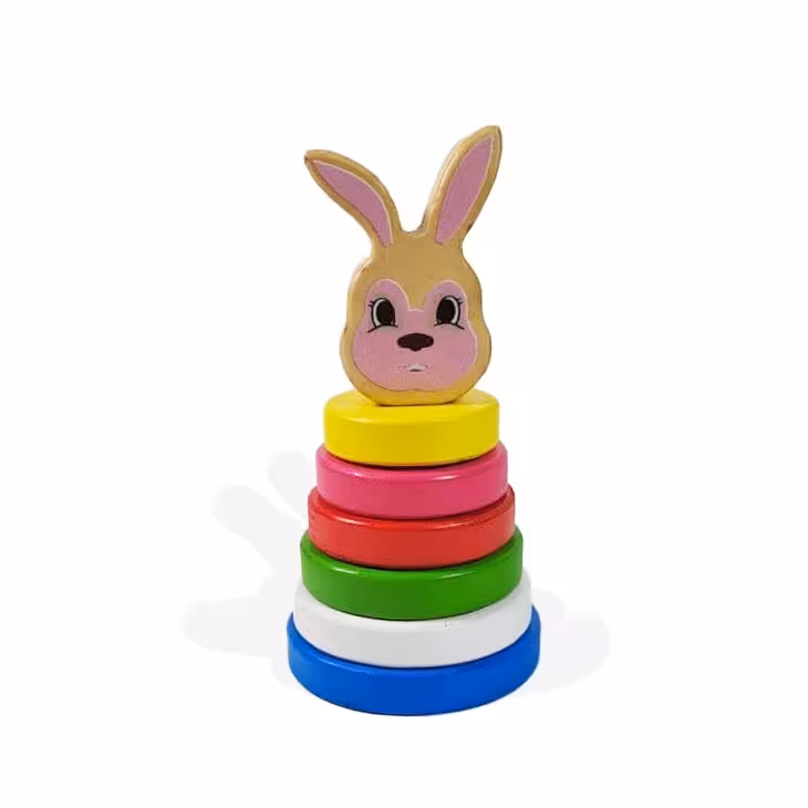 برج هوش چوبی مدل خرگوشی مناسب برای کودکان 