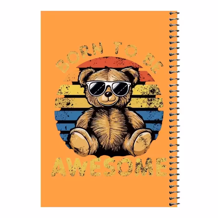 دفتر مشق 80 برگ اس جی مدل خرس عینکی