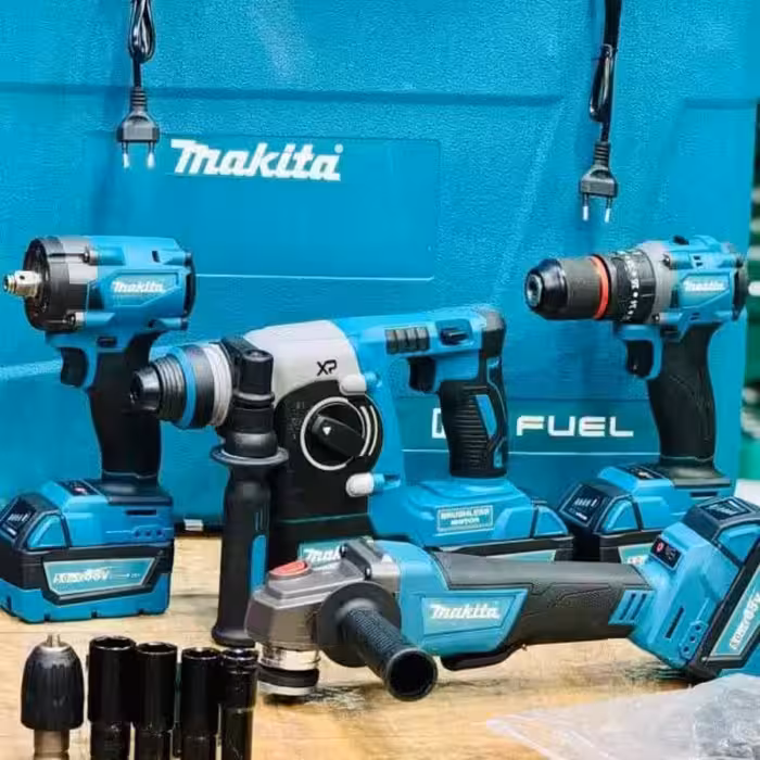 پک 4 قلو شارژی ماکیتا ( دریل،بکس،بتن کن،مینی فرز) مدل 88v