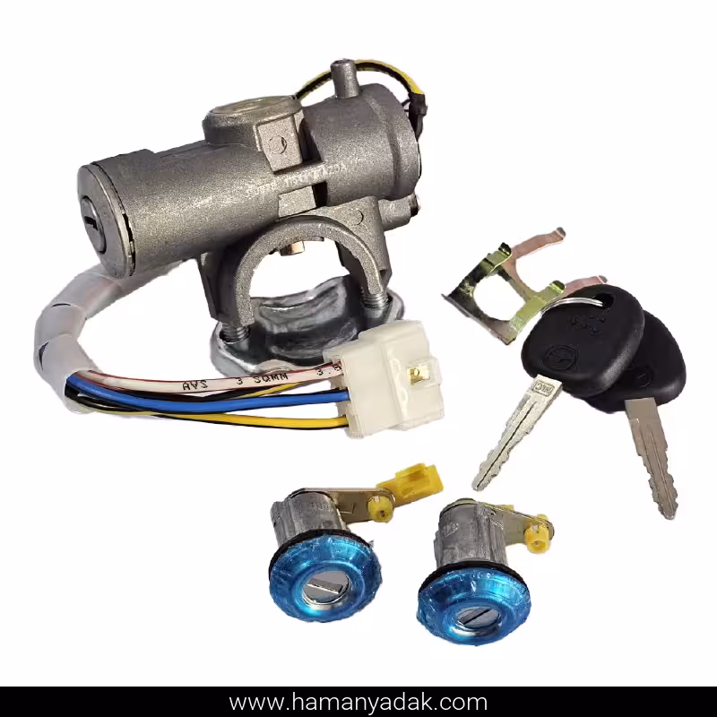 مجموعه کامل قفل و سوئیچ مزدا برند نصیر لوازم