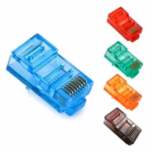 سوکت شبکه رنگی CAT6 P-NET  بسته 100 عددی