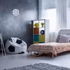 چراغ دیواری نئون دیزاین طرح Soccer-Ball-GL_WHT
