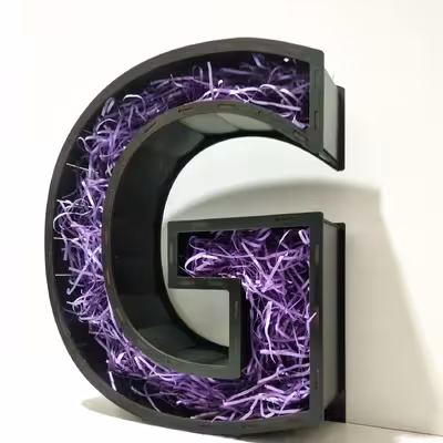 جعبه هدیه مدل حروف انگلیسیG کد b7