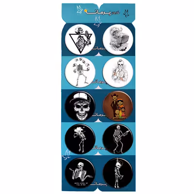 پیکسل پرمانه طرح اسکلت کد pmg.235 مجموعه 10 عددی 