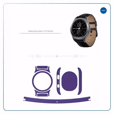 برچسب ماهوت طرح Matte-BlueBerry مناسب برای ساعت هوشمند سامسونگ Galaxy Gear S2 Classic