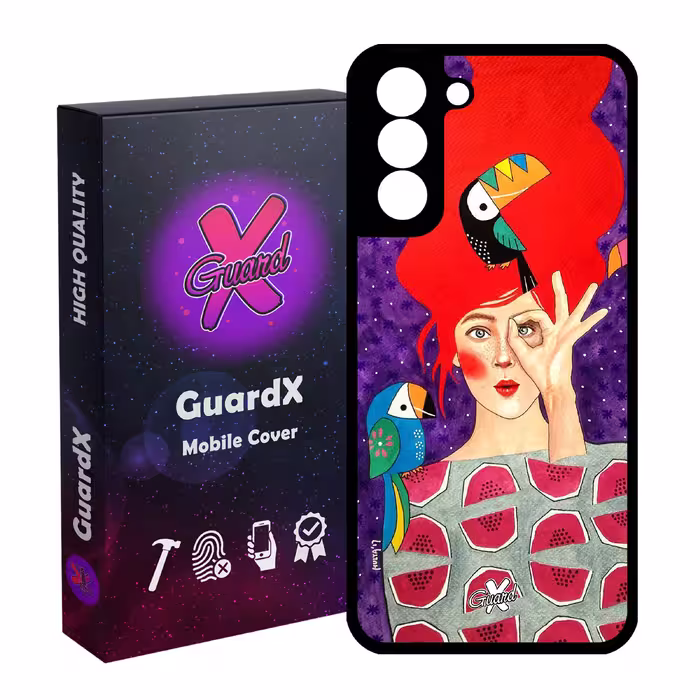 کاور گارد ایکس طرح Girl مدل Glass10153 مناسب برای گوشی موبایل سامسونگ Galaxy S21