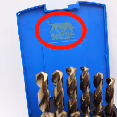 مته آهن مدل بلک بول کد YP-HSS-E-1-13MM مجموعه 25 عددی