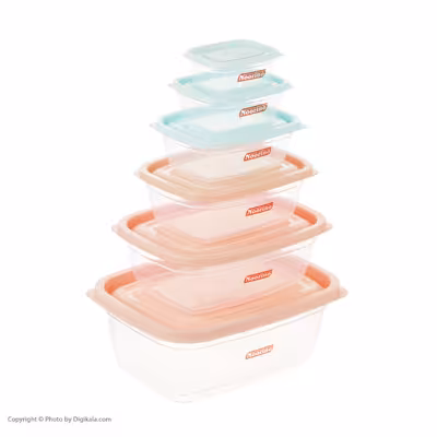 ظروف نگهدارنده نورینو مدل سنبل مجموعه 6 عددی