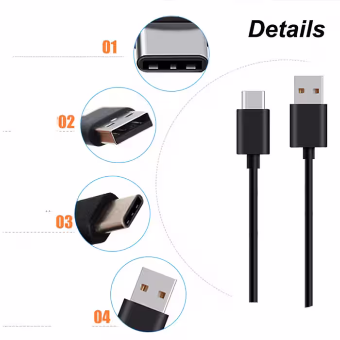کابل تبدیل USB به USB-C  مدل FastX طول 1.2 متر بسته 2 عددی