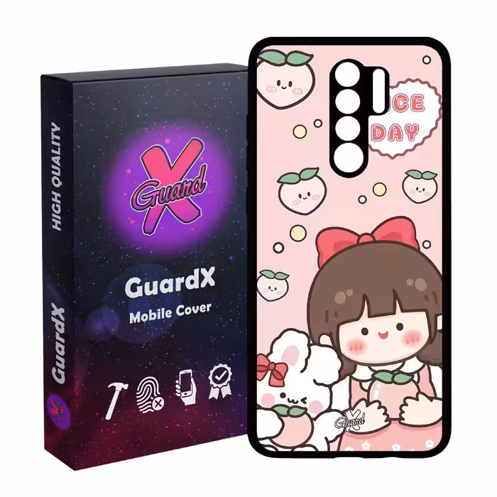 کاور گارد ایکس طرح دختر مدل Glass10522 مناسب برای گوشی موبایل شیائومی Redmi 9/Redmi 9 Prime/Poco M2