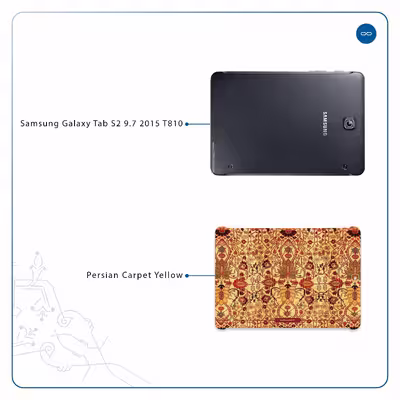 برچسب پوششی ماهوت مدل Iran-Carpet2 مناسب برای تبلت سامسونگ Galaxy Tab S2 9.7 2015 T810