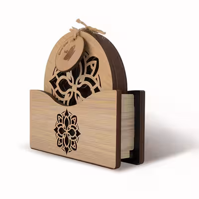 زیر لیوانی طرح ماندالا مدل MK002A بسته 6 عددی