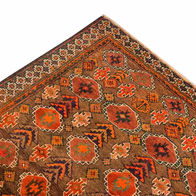 فرش دستبافت دو و نیم متری مدل نقشه بلوچ  کد 23.1259