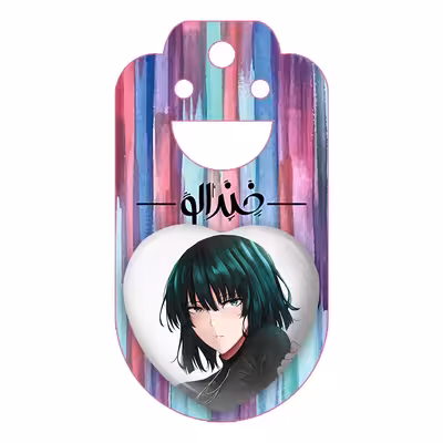 پیکسل خندالو طرح فوبوکی انیمه مرد تک مشتی مدل قلبی کد 11385