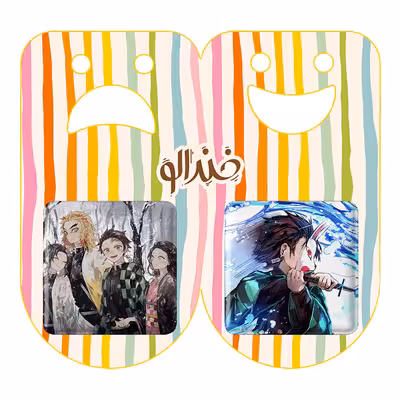 پیکسل خندالو مدل نزوکو و تانیجرو و رنگوکو و شینوبو انیمه کد 1148411482 مجموعه 2 عددی