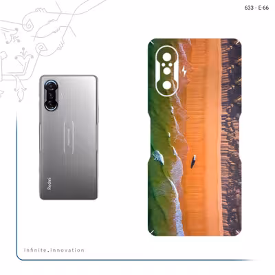 برچسب پوششی ماهوت مدل Beach and Green Sea مناسب برای گوشی موبایل شیائومی Redmi K40 Gaming